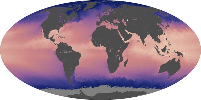 Global Map Sea Surface Temperature Image 240