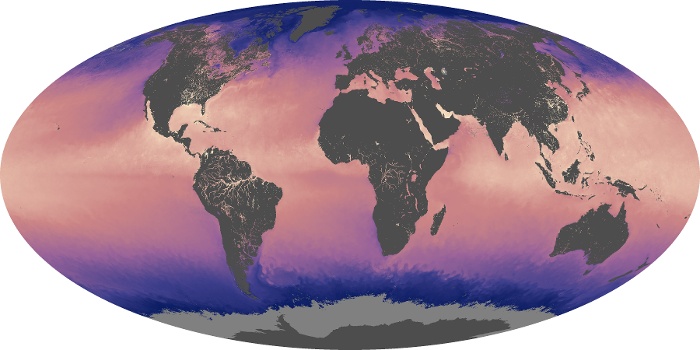 Global Map Sea Surface Temperature Image 253