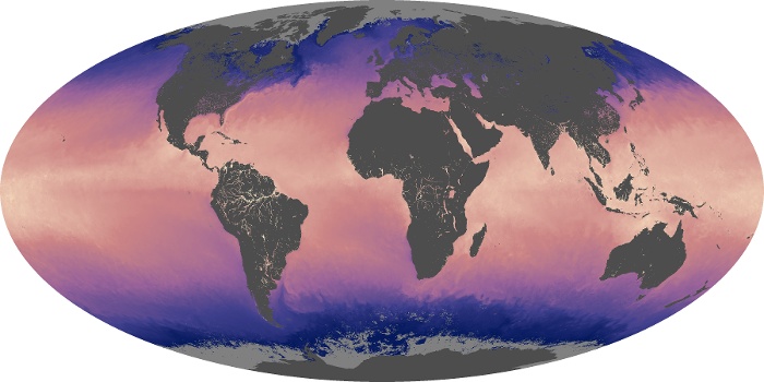 Global Map Sea Surface Temperature Image 257