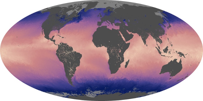 Global Map Sea Surface Temperature Image 210