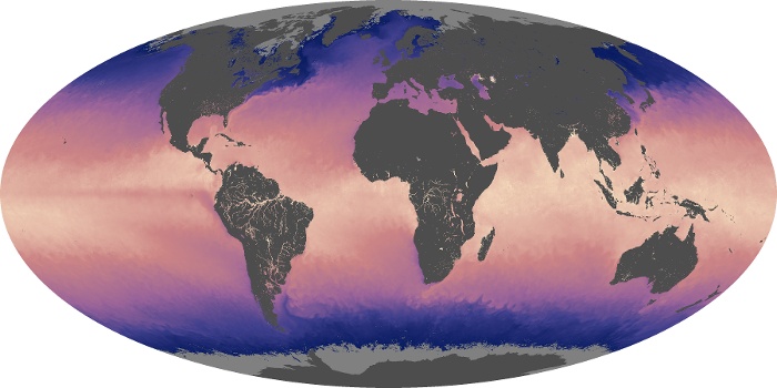 Global Map Sea Surface Temperature Image 262