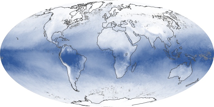Global Map Water Vapor Image 7