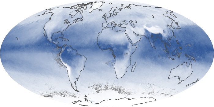 Global Map Water Vapor Image 15