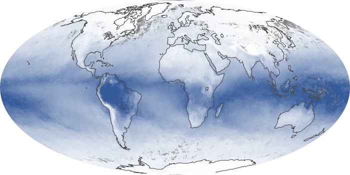 Global Map Water Vapor Image 1