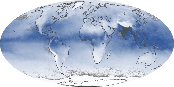 Global Map Water Vapor Image 7