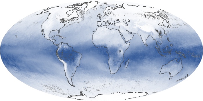Global Map Water Vapor Image 44