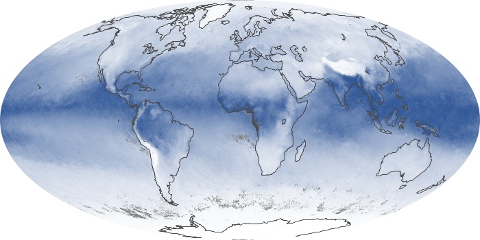 Global Map Water Vapor Image 51