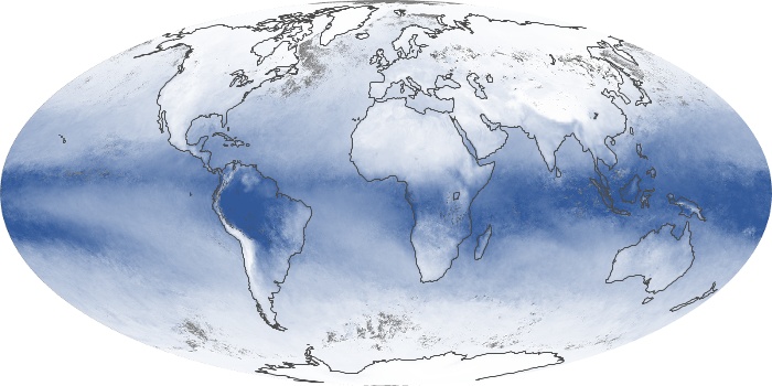 Global Map Water Vapor Image 6