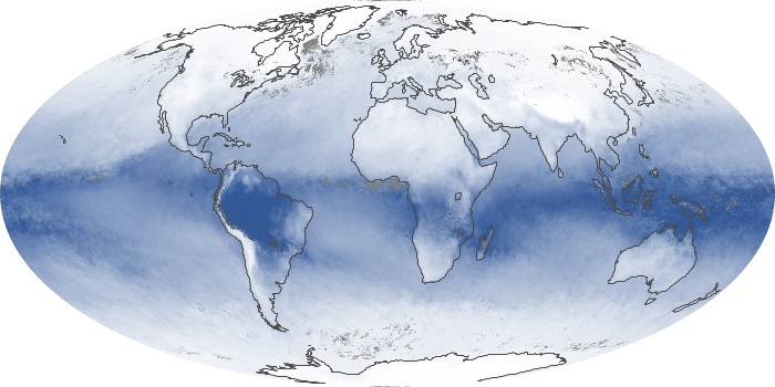 Global Map Water Vapor Image 55