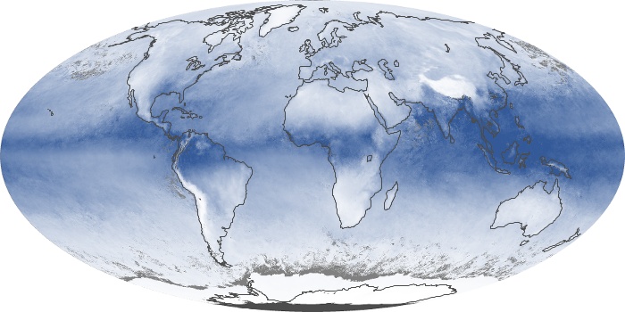 Global Map Water Vapor Image 30