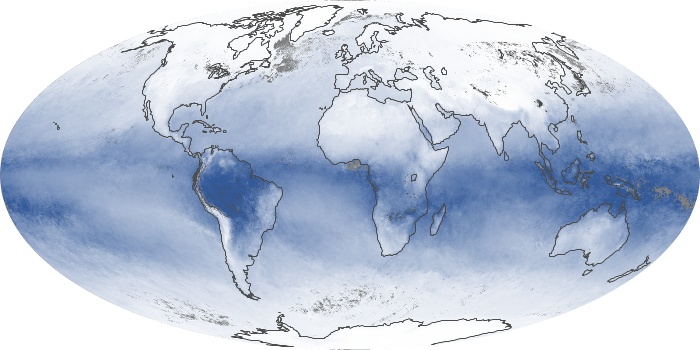 Global Map Water Vapor Image 37