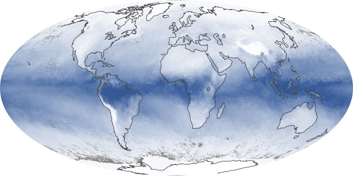 Global Map Water Vapor Image 40