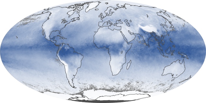 Global Map Water Vapor Image 24