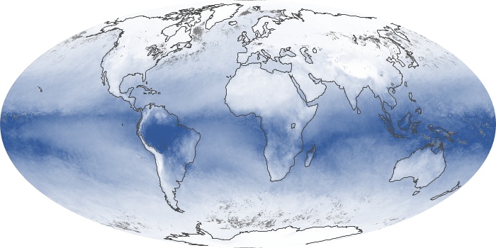 Global Map Water Vapor Image 61