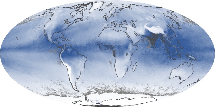 Global Map Water Vapor Image 67