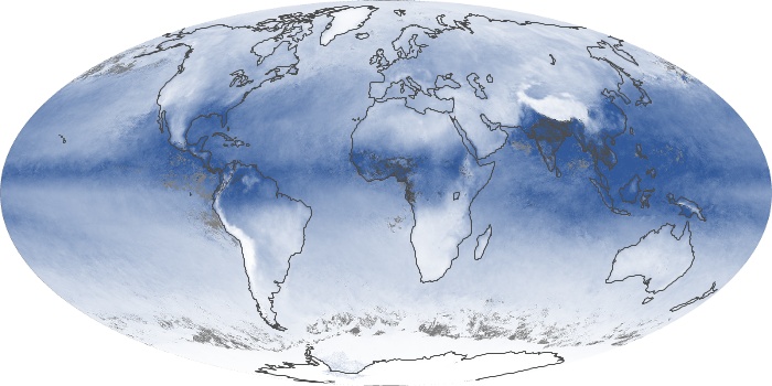 Global Map Water Vapor Image 68