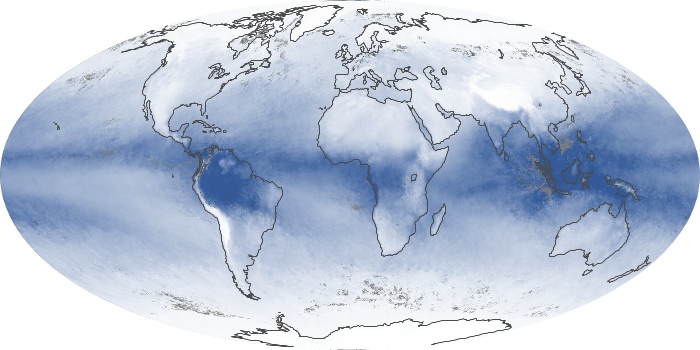 Global Map Water Vapor Image 71