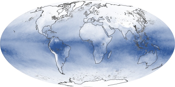 Global Map Water Vapor Image 73