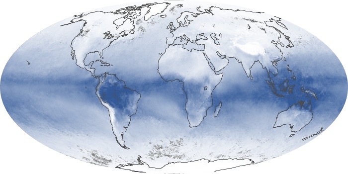 Global Map Water Vapor Image 105