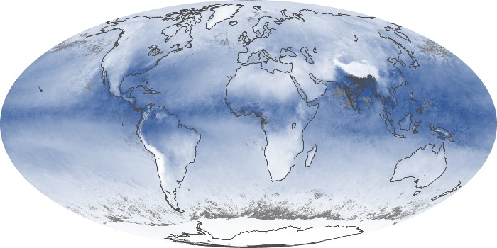 Global Map Water Vapor Image 61