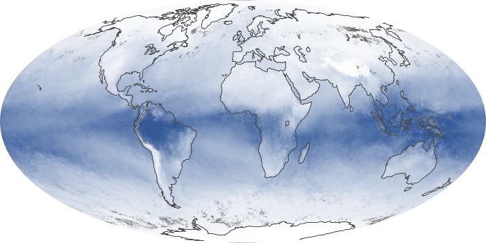 Global Map Water Vapor Image 69