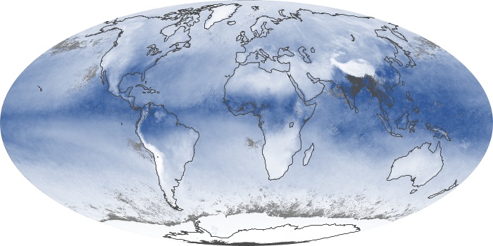 Global Map Water Vapor Image 91