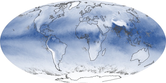 Global Map Water Vapor Image 122