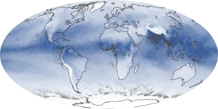 Global Map Water Vapor Image 92