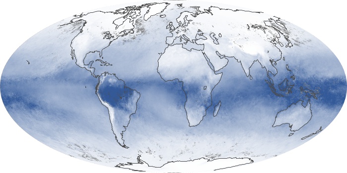 Global Map Water Vapor Image 97