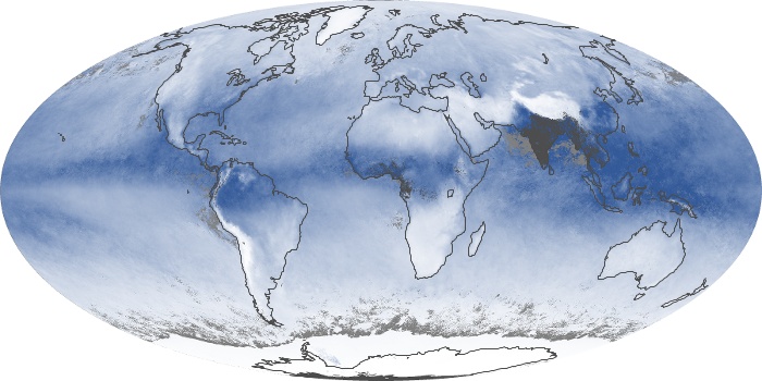 Global Map Water Vapor Image 103