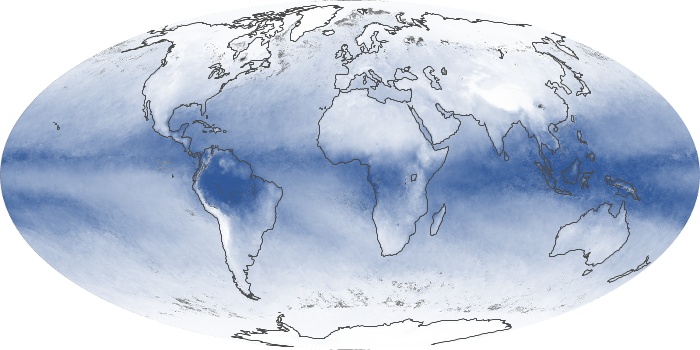 Global Map Water Vapor Image 89