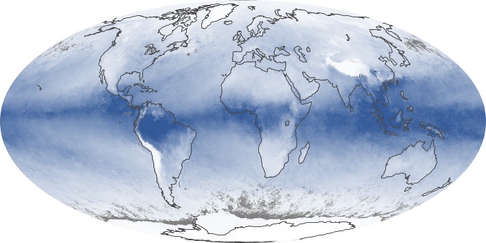 Global Map Water Vapor Image 95