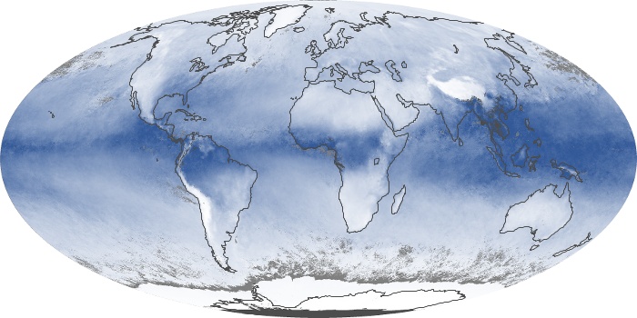 Global Map Water Vapor Image 96