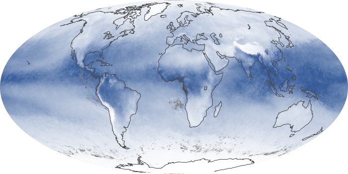 Global Map Water Vapor Image 99