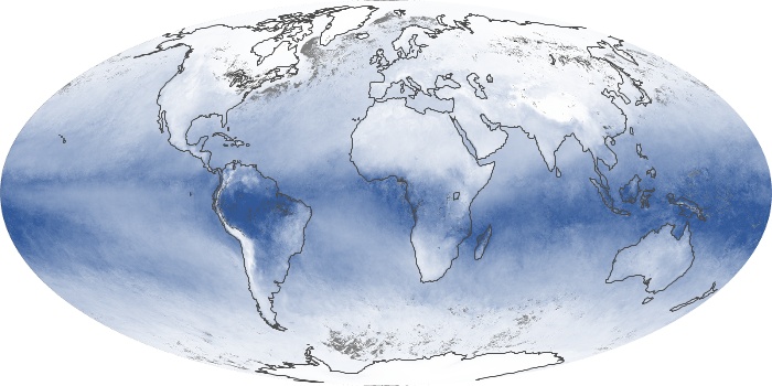 Global Map Water Vapor Image 122