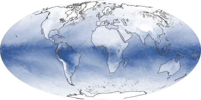 Global Map Water Vapor Image 134