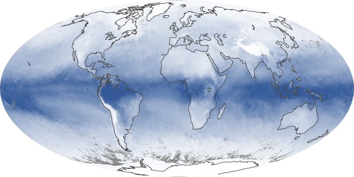 Global Map Water Vapor Image 166