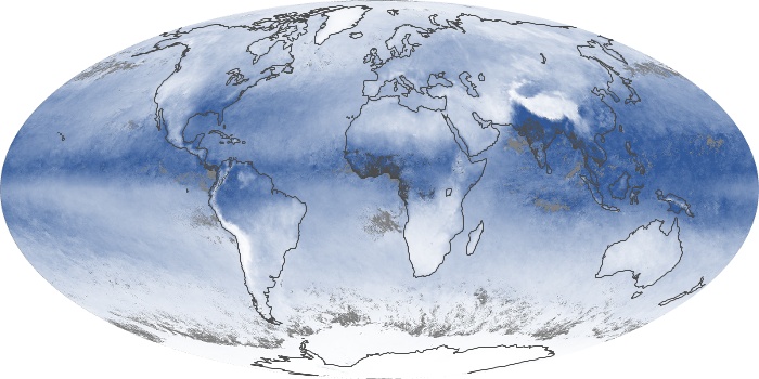 Global Map Water Vapor Image 122