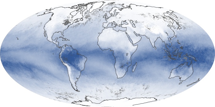 Global Map Water Vapor Image 127