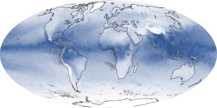 Global Map Water Vapor Image 135