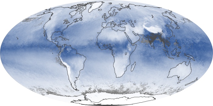 Global Map Water Vapor Image 193