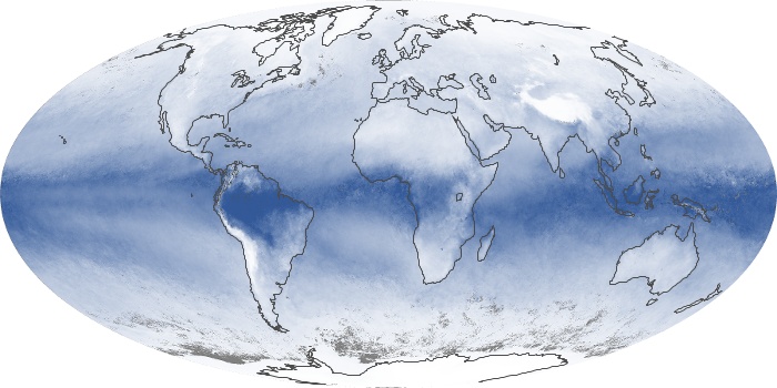 Global Map Water Vapor Image 202