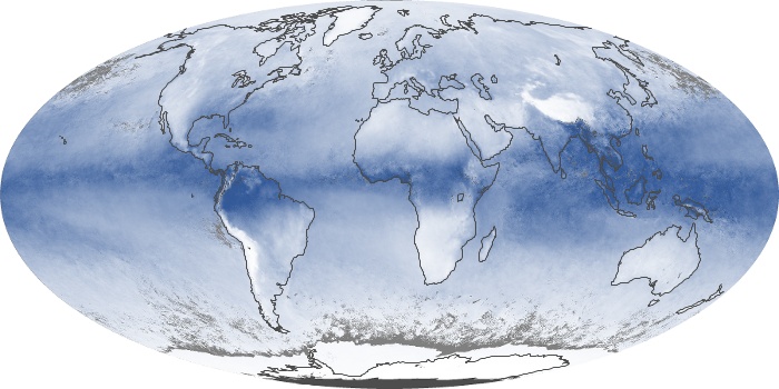 Global Map Water Vapor Image 204