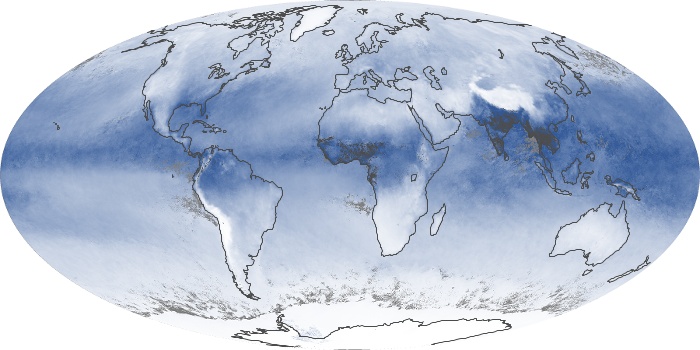 Global Map Water Vapor Image 158