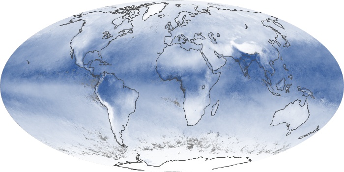 Global Map Water Vapor Image 207