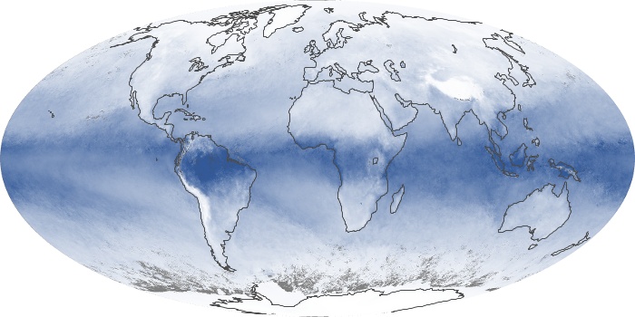 Global Map Water Vapor Image 166