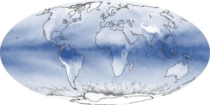 Global Map Water Vapor Image 215