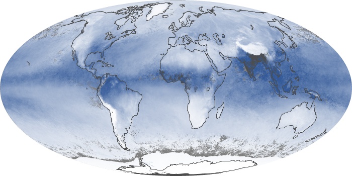 Global Map Water Vapor Image 169