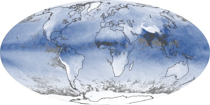 Global Map Water Vapor Image 170