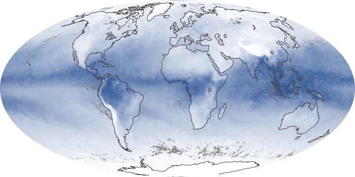 Global Map Water Vapor Image 220